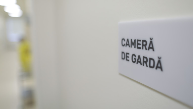 Indicator cameră de gardă într-un spital din România