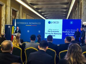 Lansarea studiului OCDE 2026 la Palatul Victoria – Guvernul Romaniei si reprezentanti oficiali