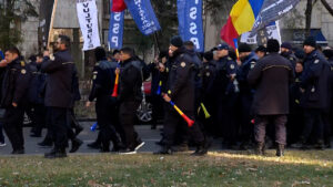 Protest polițiști România SIDEPOL împotriva modificării vârstei de pensionare