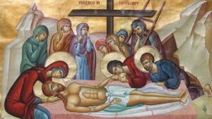 Sâmbăta Mare – icoană religioasă cu punerea în mormânt a lui Iisus Hristos