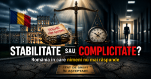 Stabilitate sau complicitate în România – imagine simbolică despre lipsa de răspundere în sistem