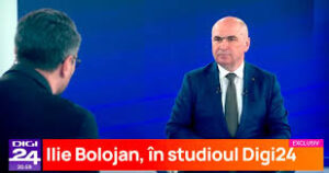 Ilie Bolojan în studioul Digi24 în contextul contractului de 196 milioane de euro